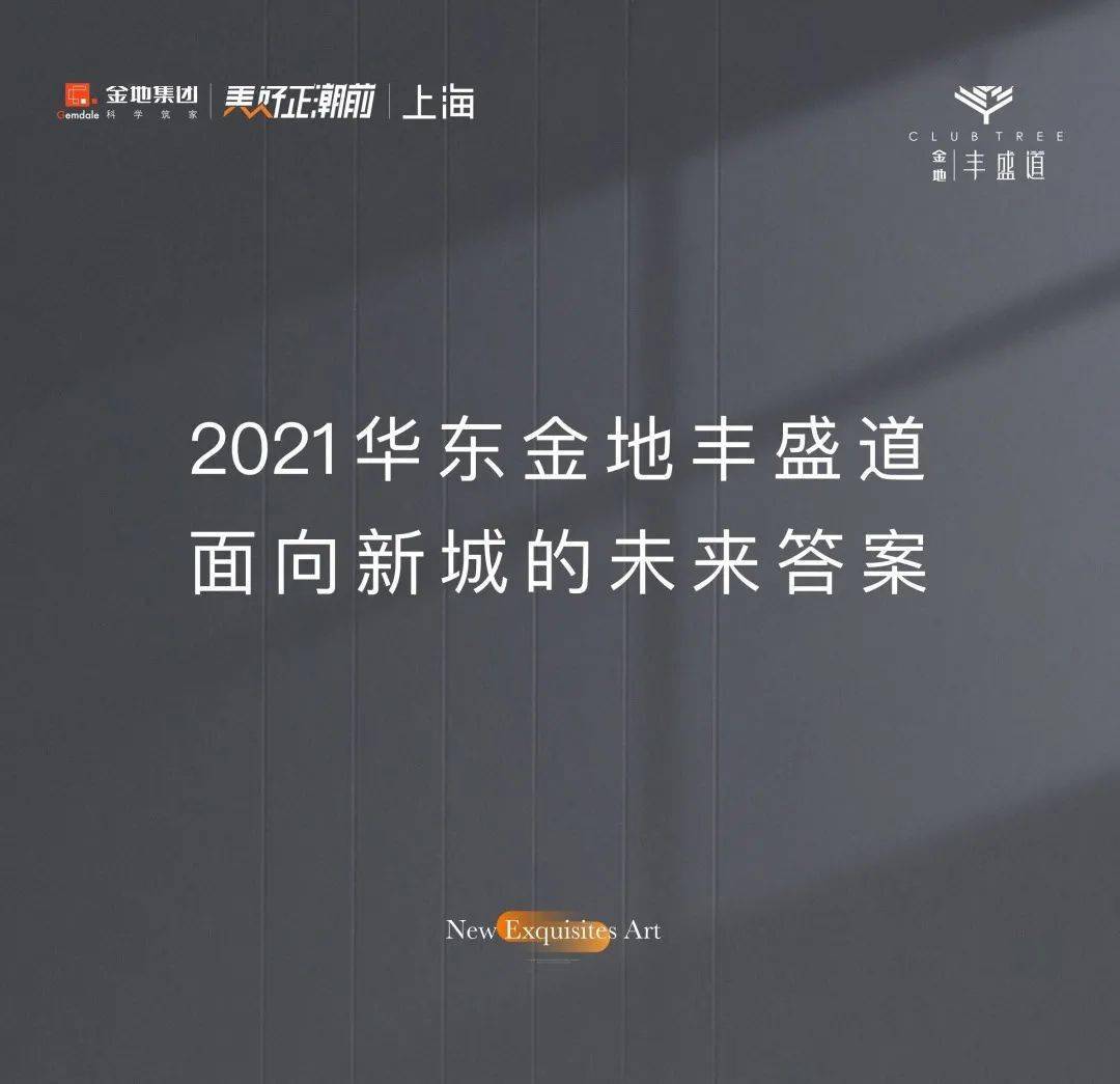 2021华东金地丰盛道面向新城的未来答案