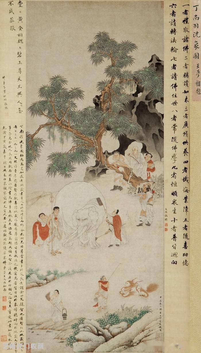 丁云鹏是明代人物画著名画家,以画人物和佛道画而出名,在明末人物画