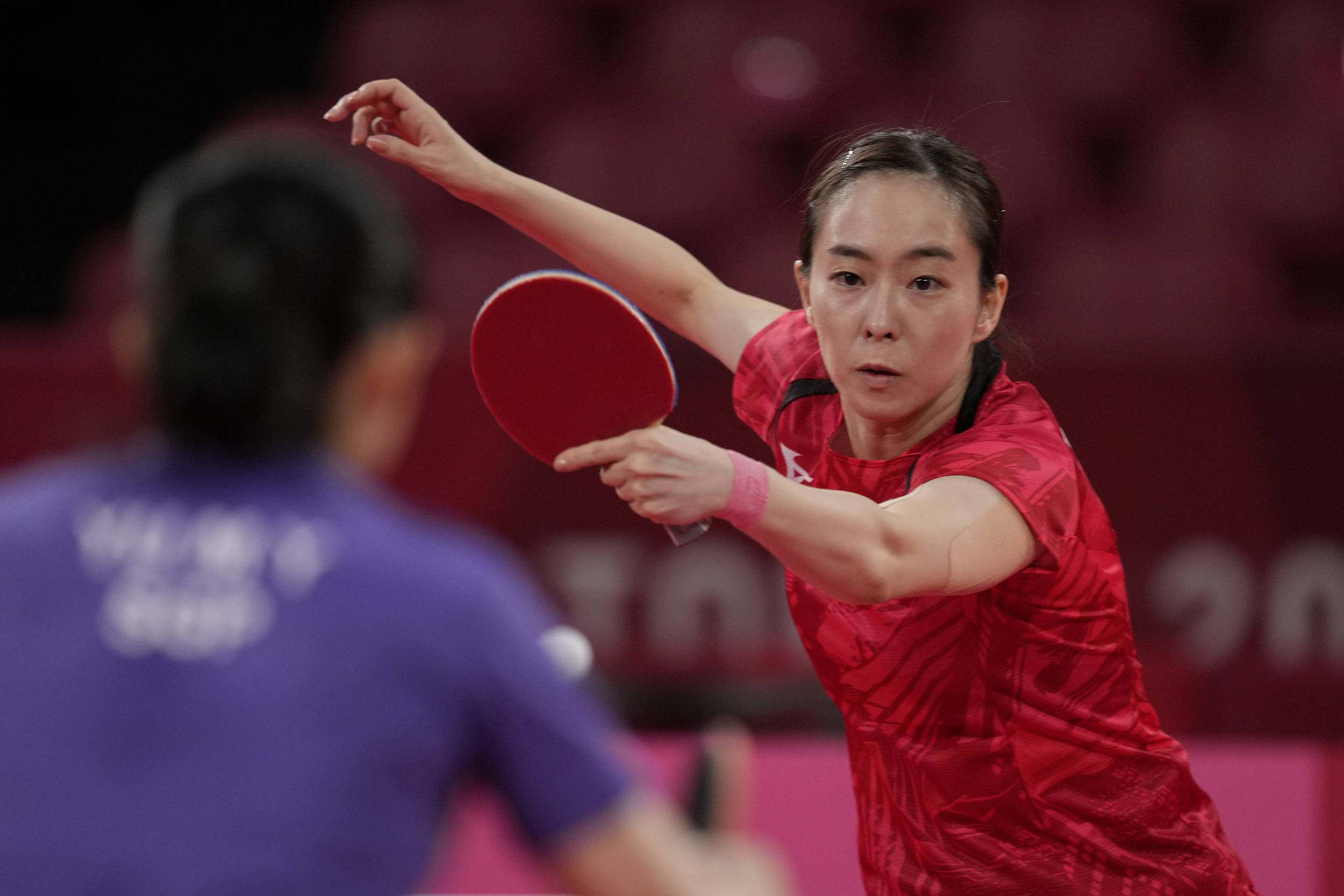 2020东京奥运会乒乓球女单1/4决赛:石川佳纯1-4不敌于梦雨 图自视觉