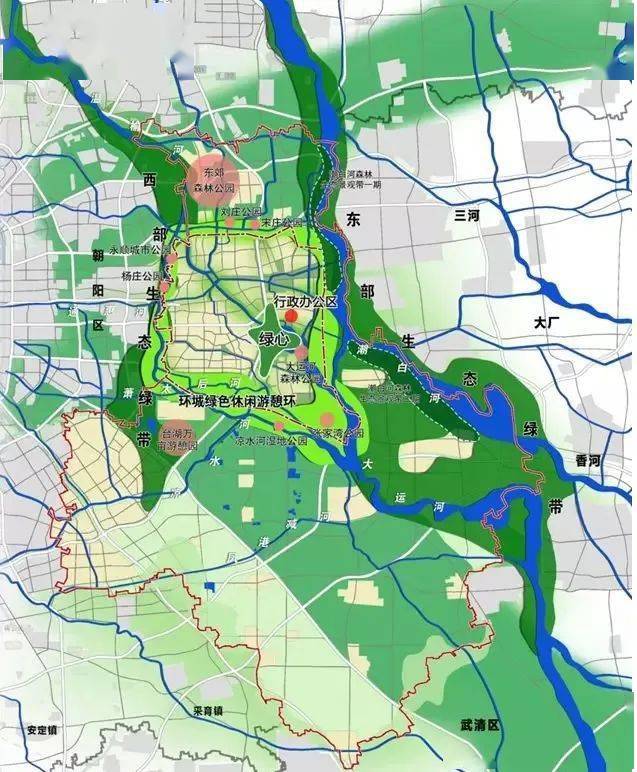 同时,潞城镇将  建设国家级植物园,规划面积360公顷,建设绿化及科研