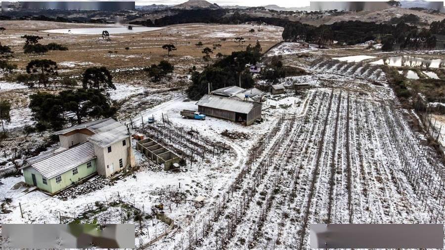 巴西迎来罕见降雪南北半球冰火两重天