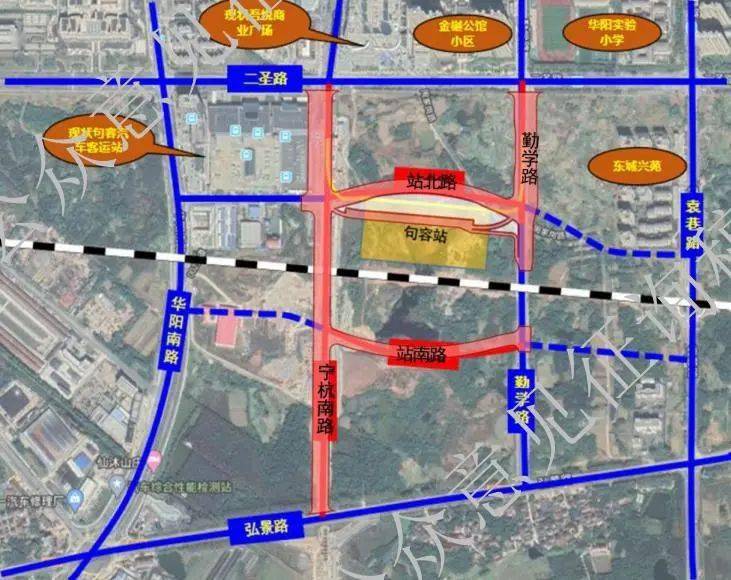 南沿江句容站综合交通枢纽建设工程选址公示!效果图抢先看!