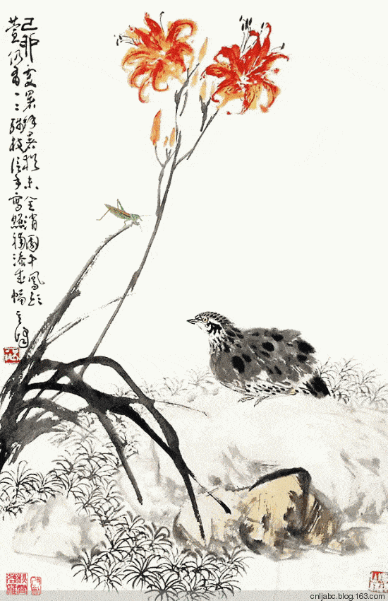 《中国画技法》,写意花鸟画部分由孙其峰主讲,工笔花鸟画部分由孙智谱