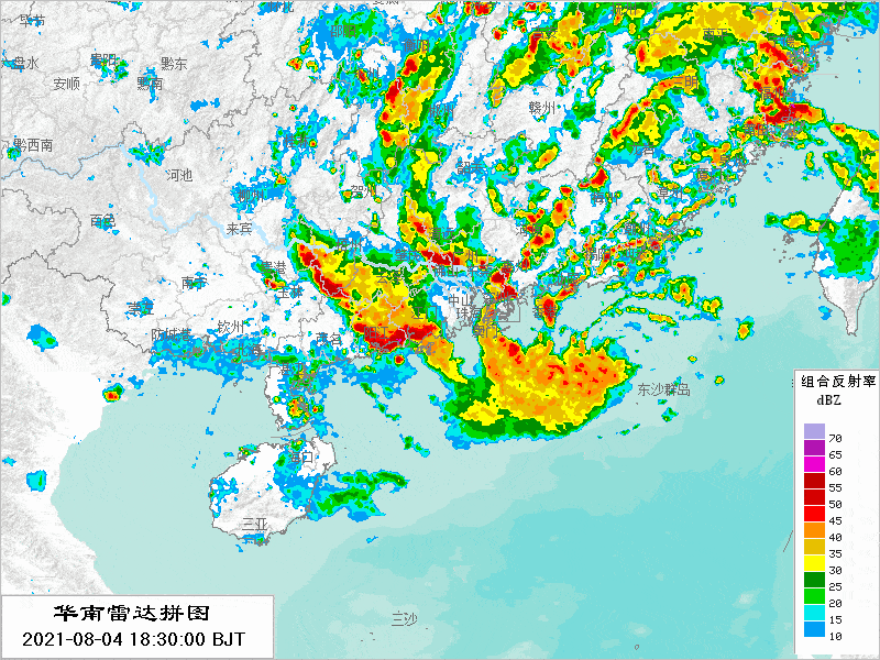 卢碧台风雷达图