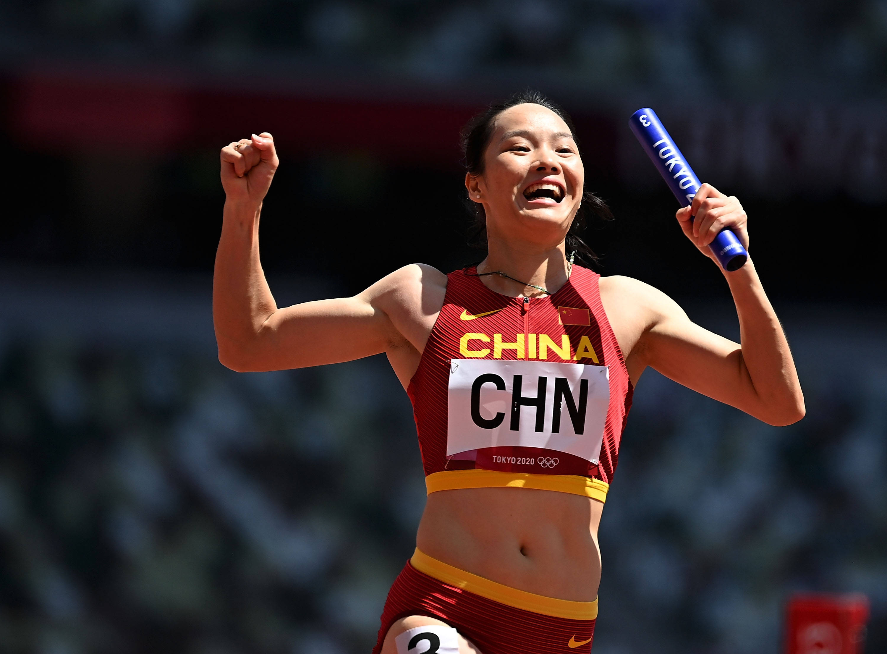 田径——女子4x100米接力:中国队晋级决赛