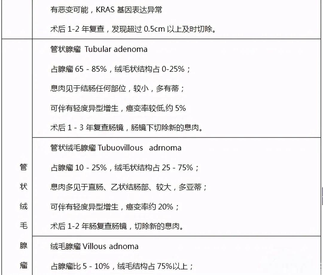 一图掌握肠息肉分类临床意义复查建议