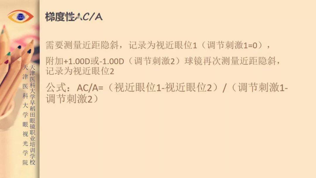 【眼视光 ac/a的定义和测量方法_调节性