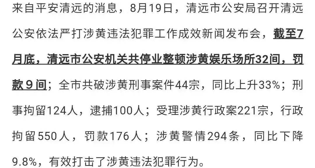 清远公安与英德公安协同作战,32间娱乐场所停业整顿!