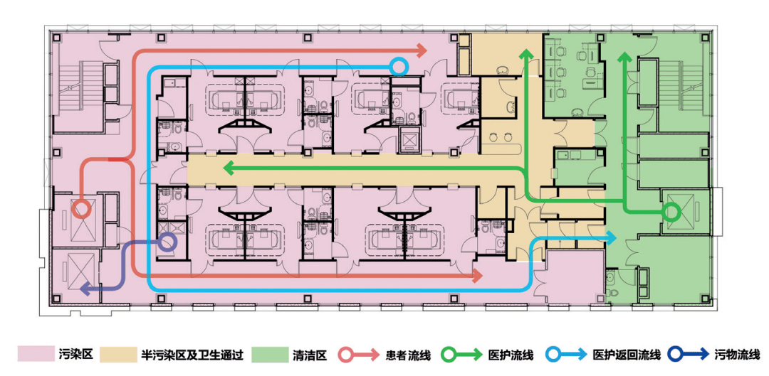 看看北京某三甲医院新建发热门诊的建筑设计