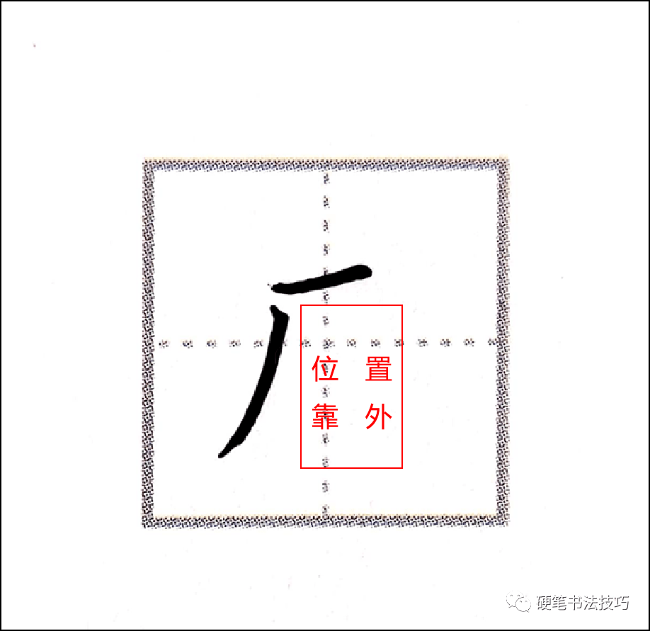 练字技法厂字头与广字头应该这么写