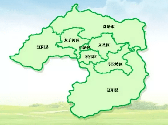 白塔区:49; 文圣区:52; 太子河区:53; 宏伟区:57; 弓长岭:44; 灯塔市