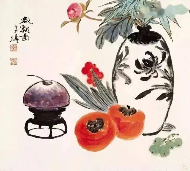 王雪涛的国画蔬果,生趣盎然!