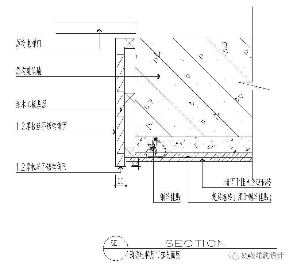 超全45张墙面剖面图节点大样图结构狮必备