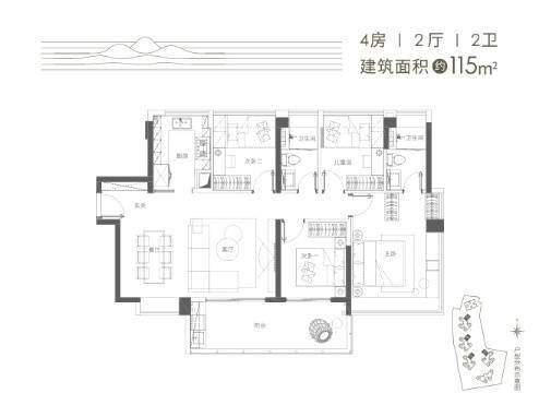 整体来看,卓越招商·臻珑府这三大户型在设计上颇为用心,实用率较高