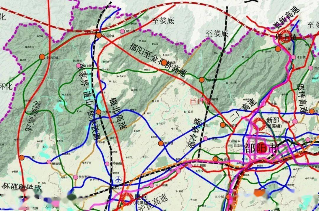 提出了"四横四纵二联"的高速公路网目标, 其中第一横就是 衡邵— 邵金