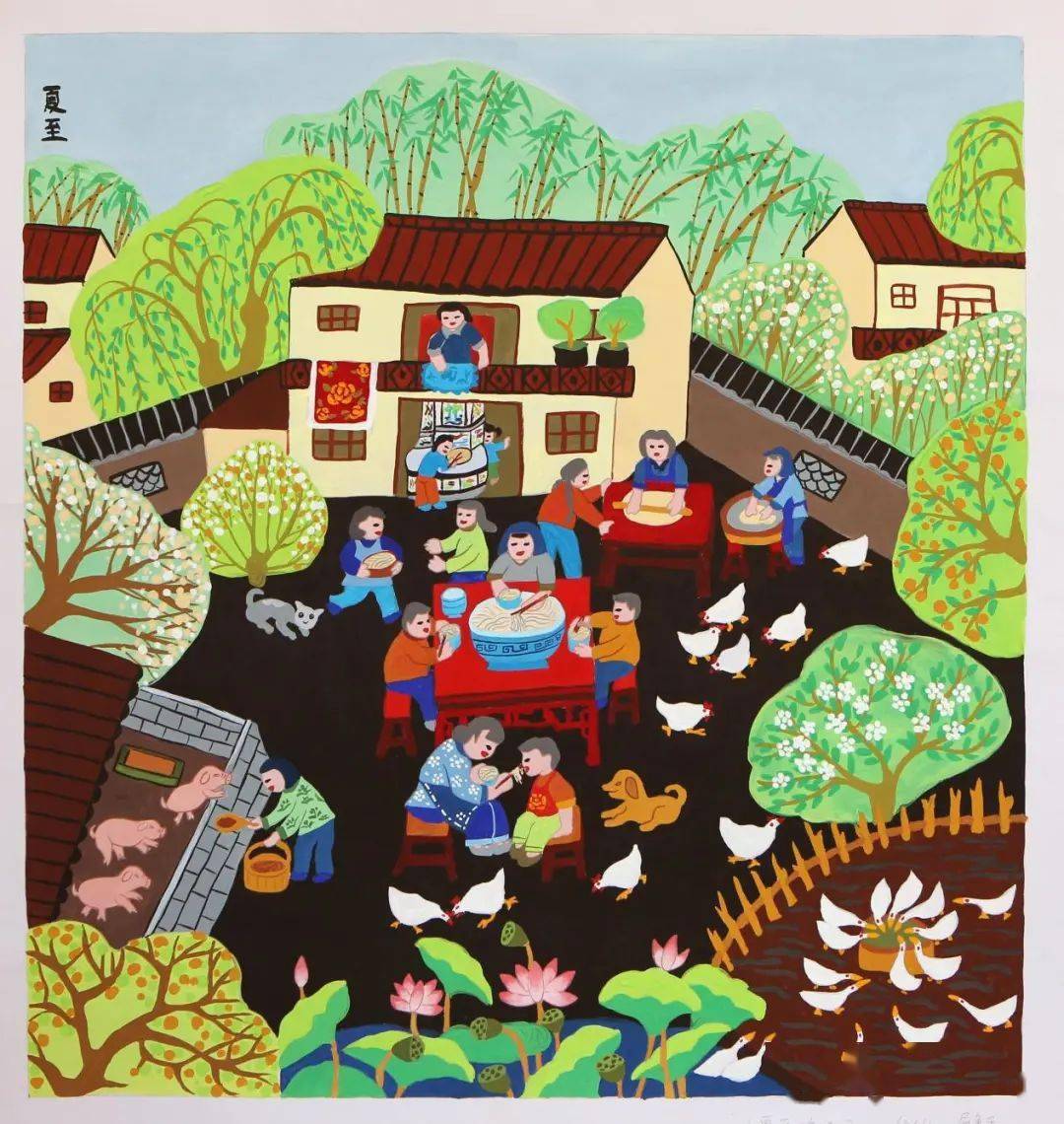 "秀水田园"美丽乡村二十四节气主题农民画比赛获奖作品正式公布