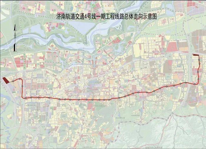 济南地铁3号线二期4号线7站点位置公示首站末站在这