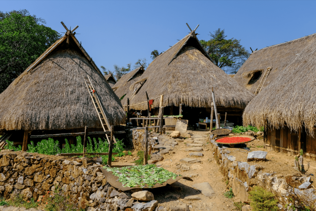 此外,他们会在住房边建一间小小的储藏屋,主要装粮食.