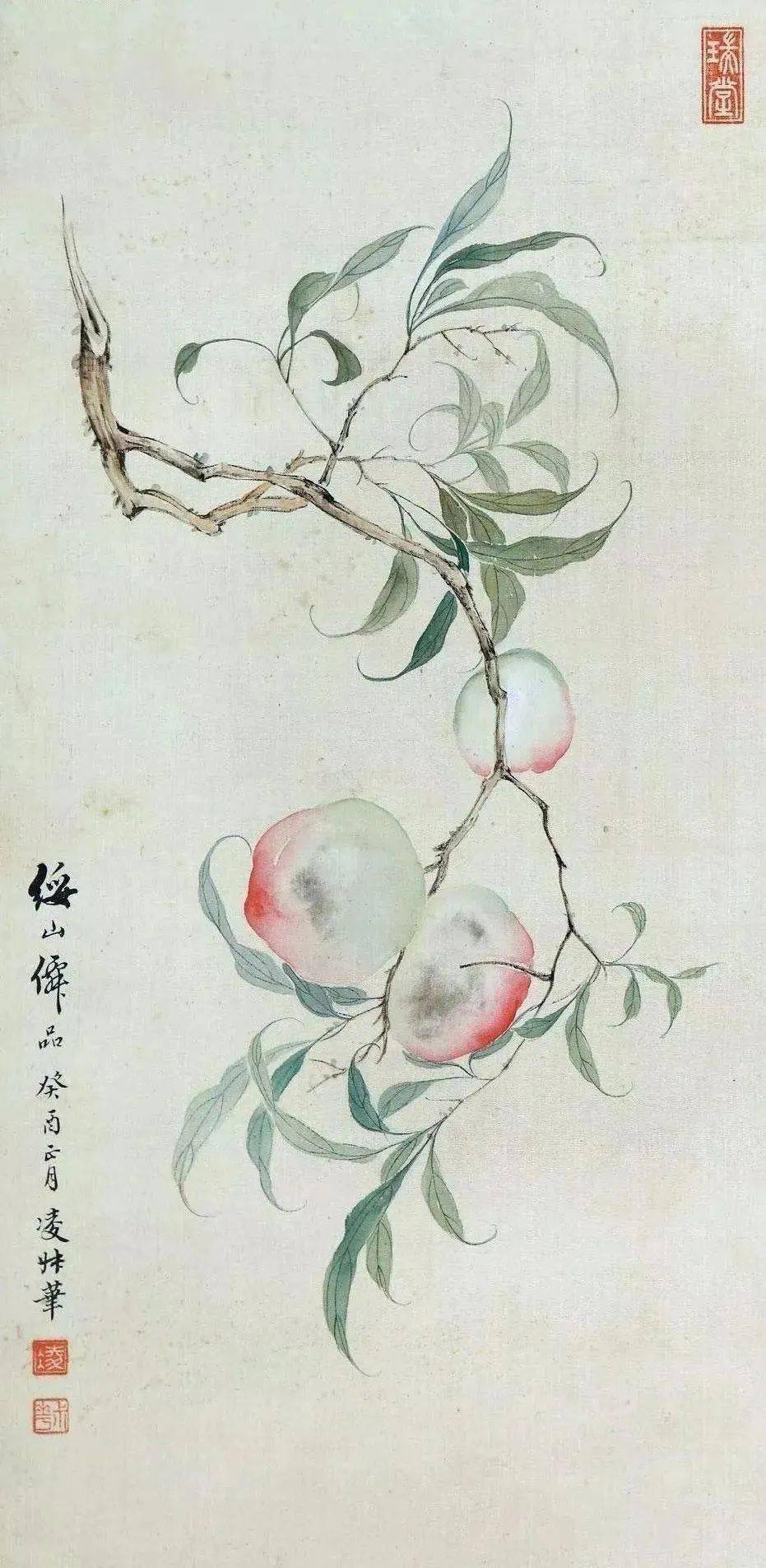 凌叔华赠李秋君绘画作品(李秋君,张大千红颜知己 凌叔华《古韵》插画