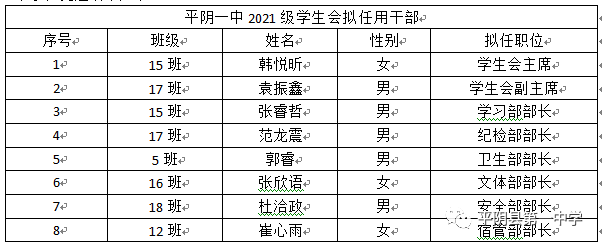 多彩高一群英争锋青春飞扬平阴一中2021级学生会竞选大会召开