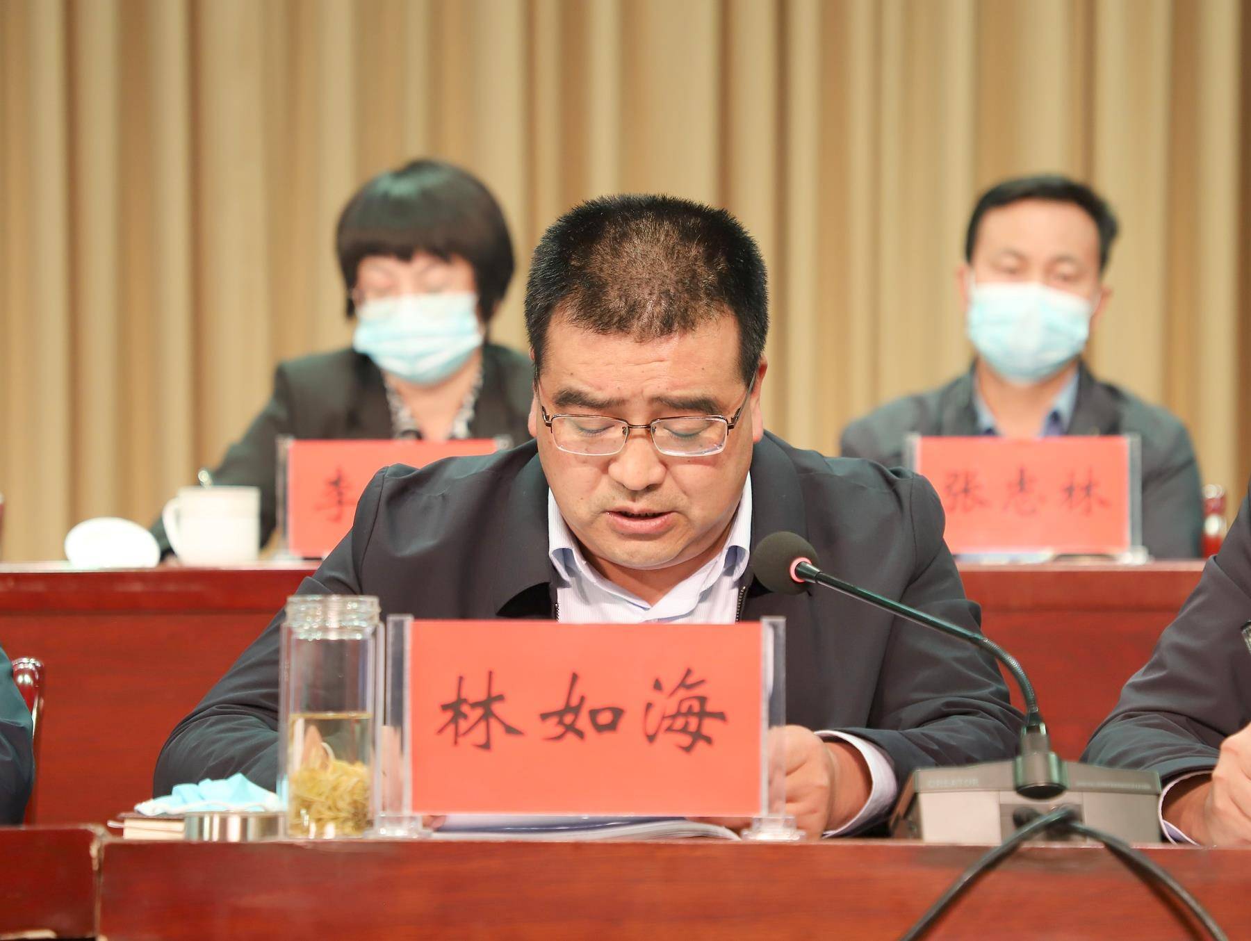 县委常委,政法委书记林如海安排隐患治理行动工作