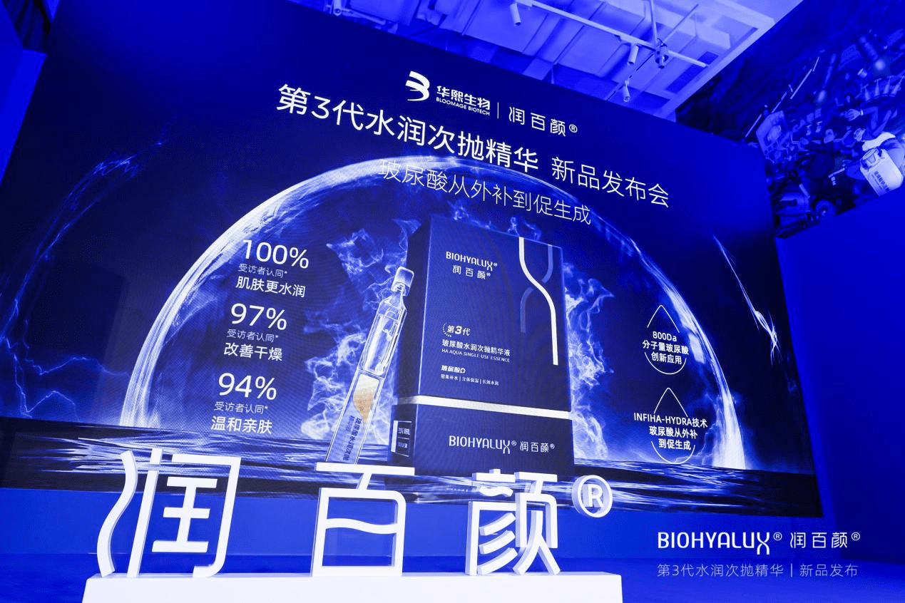 润百颜推出第3代玻尿酸水润次抛精华 玻尿酸护肤进入"微纳米时代"_华