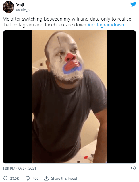 都是推特嘲讽facebook,instagram和whatsapp的表情包