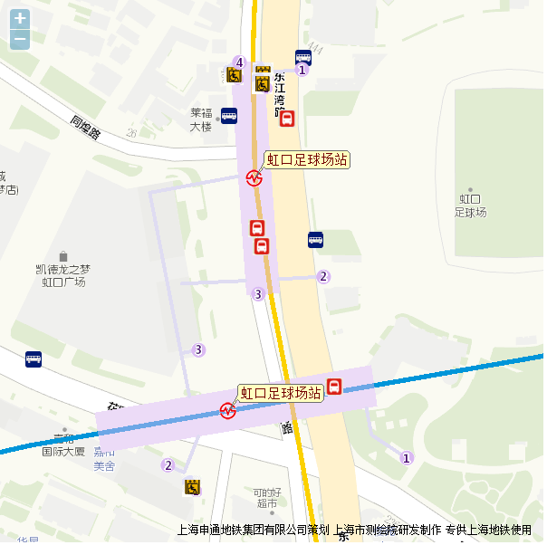 站可换乘3号线,4号线宝山路站可换乘3号线,4号线中潭路站可换乘2号线