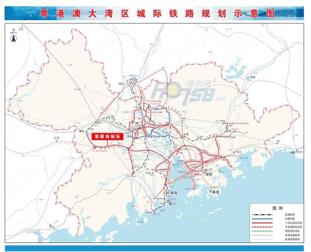 02 城际铁路 ⊙肇顺南城际: ⊙珠三角枢纽(广州新)机场