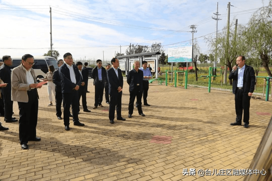 市人大常委会来台儿庄区邳庄镇视察乡村振兴工作