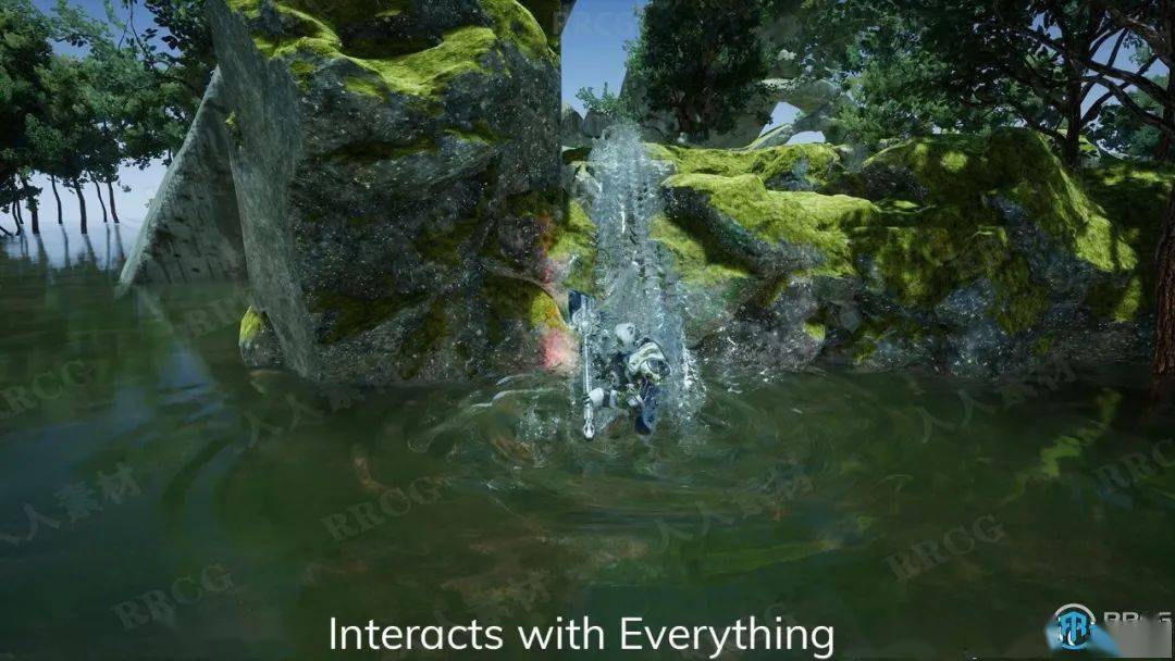 模拟交互式涟漪和交互式焦散unreal engine游戏素材资源