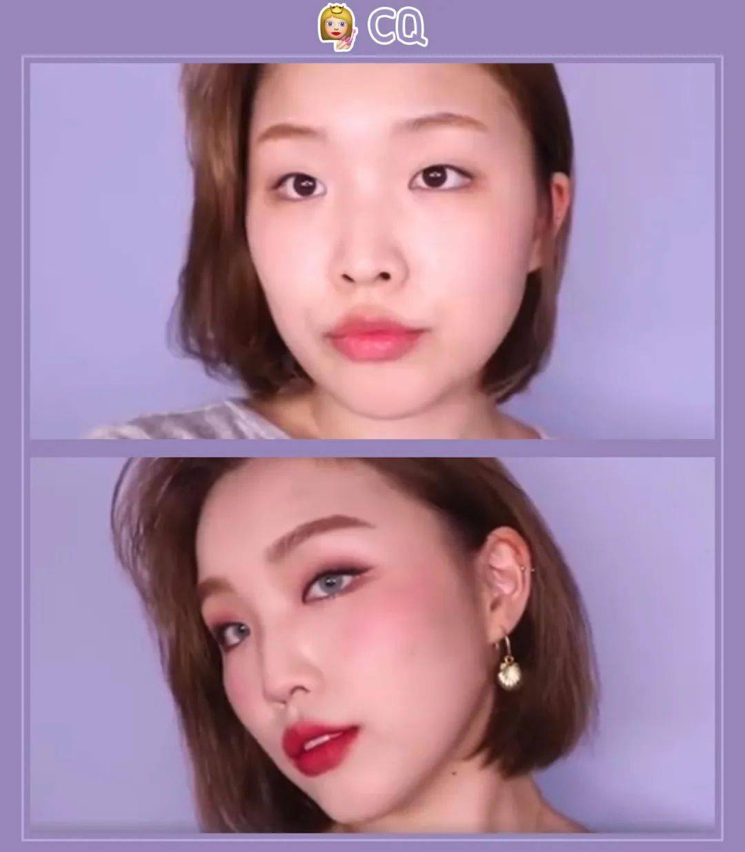 肿眼女孩mark7个ins最火的单眼皮美妆博主