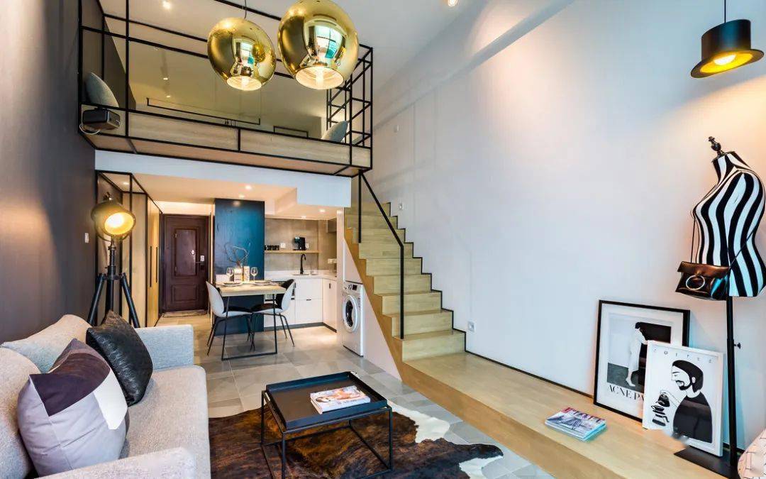 40平loft单身公寓,小户型都能装成这样,还买啥大房子?