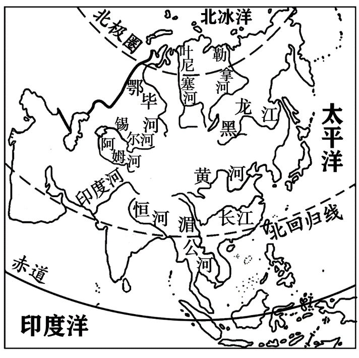 (3)大陆性气候分布广冬夏海陆热力性质差异显著,形成了典型的季风气候