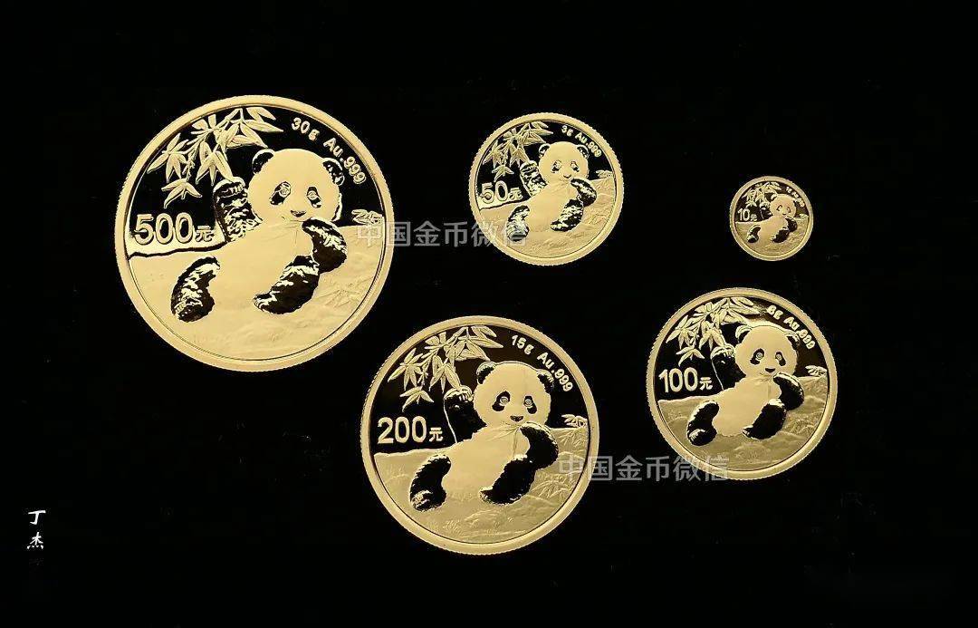 这一版熊猫币背面主景图案采用了幼年熊猫的全身形象 利用肢体语言