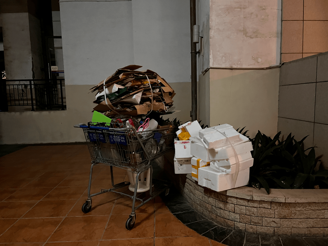 深圳高档小区里,捡废品的老年人_许慧珍