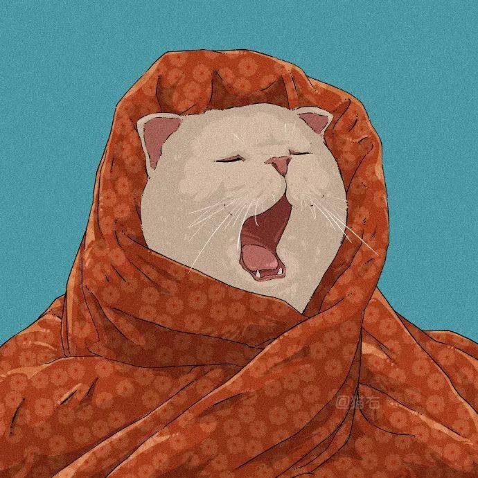 沙雕可爱手绘猫咪头像