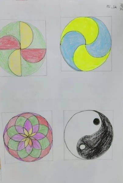 用圆规和尺子设计美丽图案;2.自主尝试测量两个不同的圆的周长与直径.