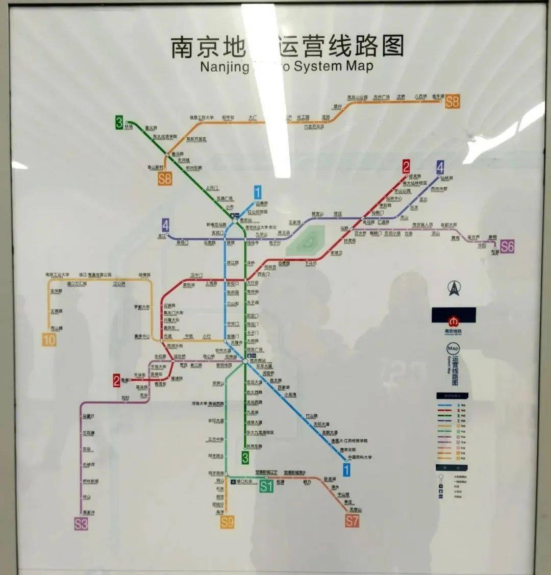 在宁句城际百水桥站,地铁s6号线已经正式登上南京已运营地铁线路图.