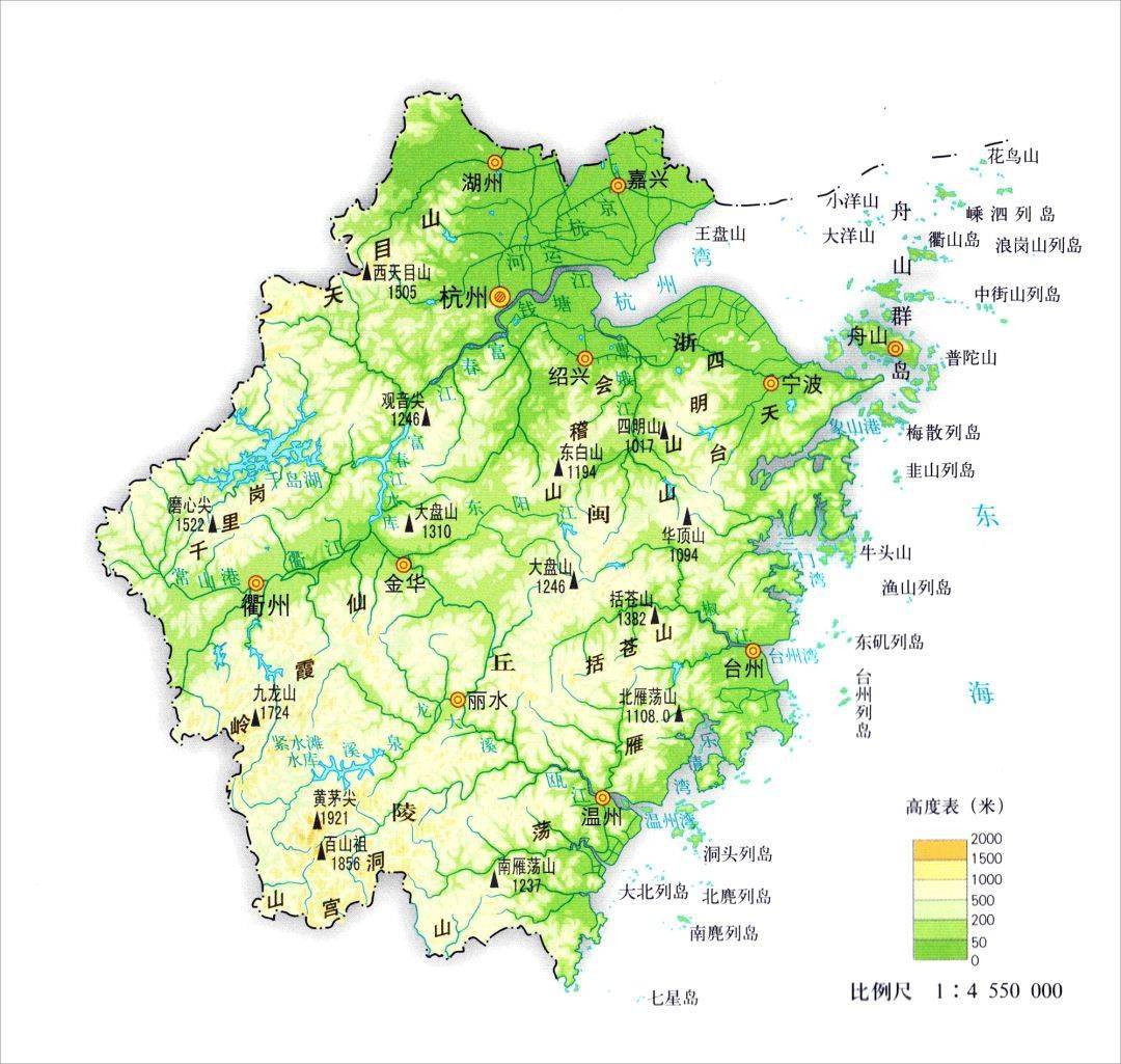 收藏丨全国各省市地形地势高清图