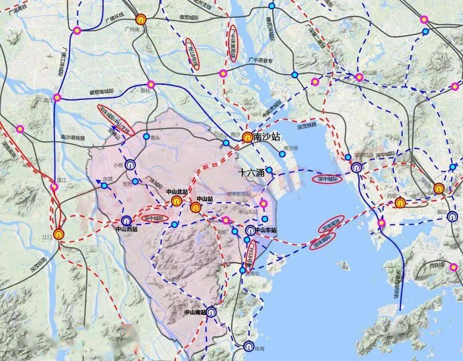 南沙2个地上高架站,下穿洪奇沥水道过中山到珠海!