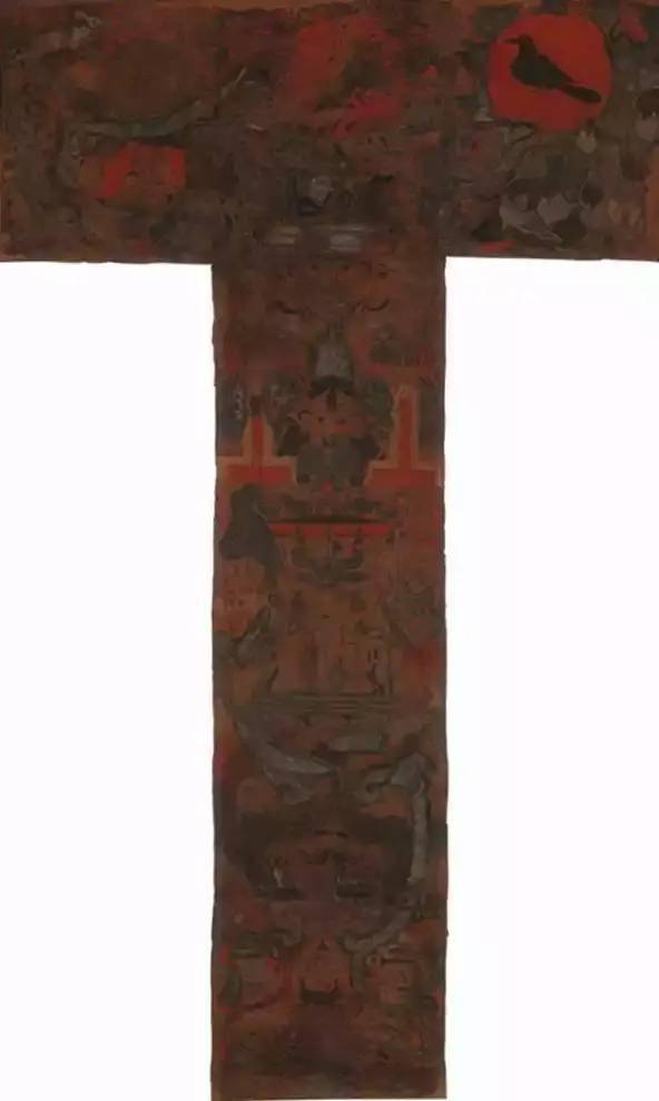 辛追墓出土t形帛画