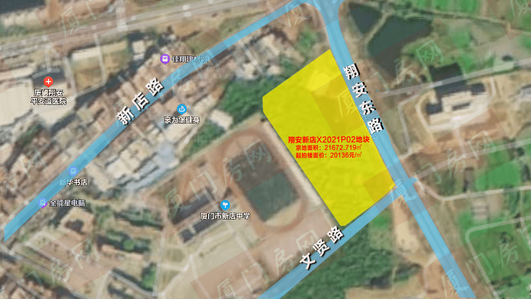 该地块隶属翔安区新店镇文教园片区,地块坐拥翔安东路,翔安大道,新店