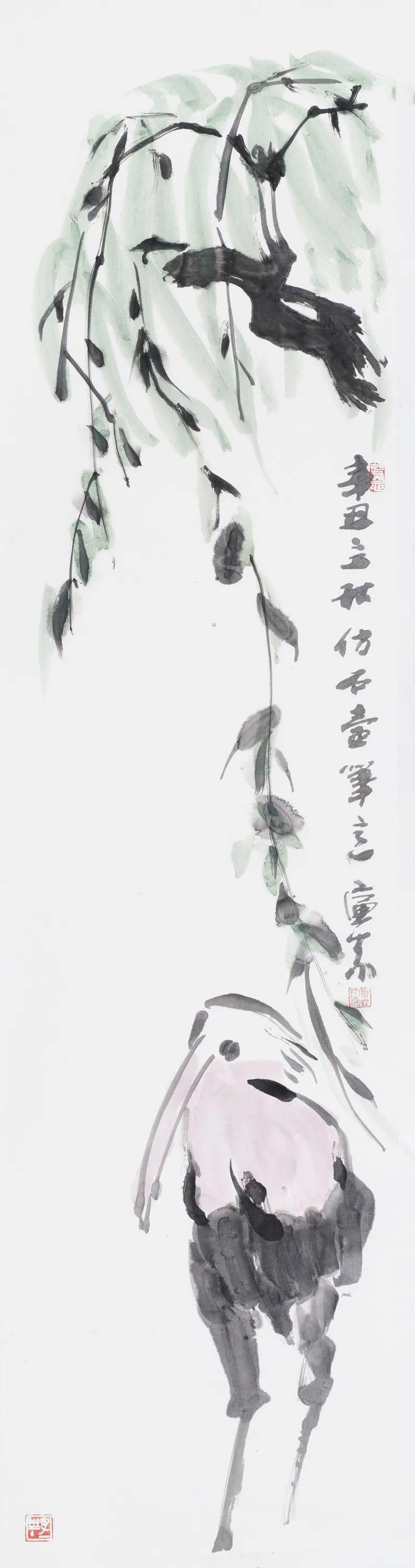 《辛丑夏月◎138cm x 35cm