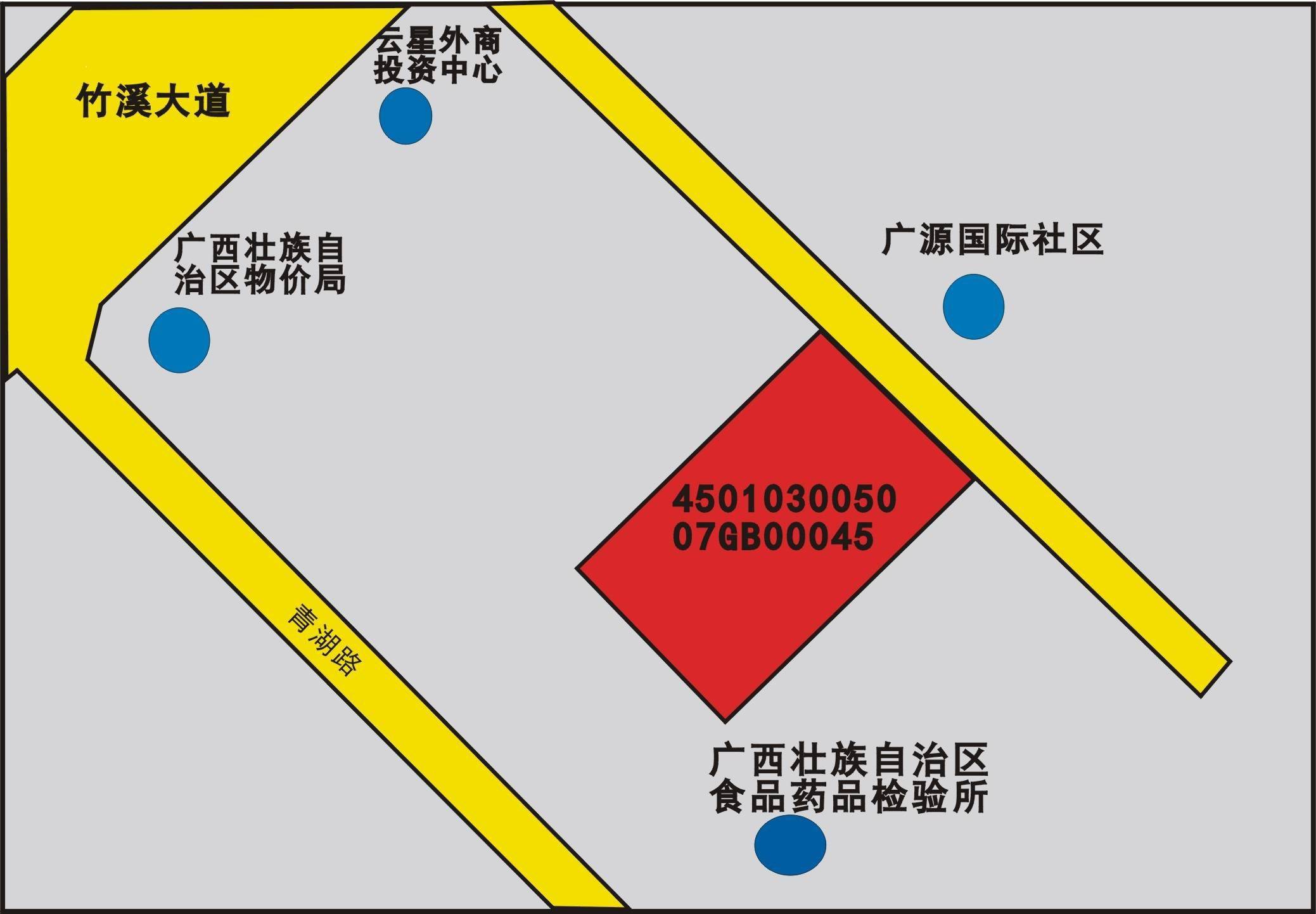 6969此次转让的地块位于南宁市青秀区竹溪路东南面,地块编号为zr