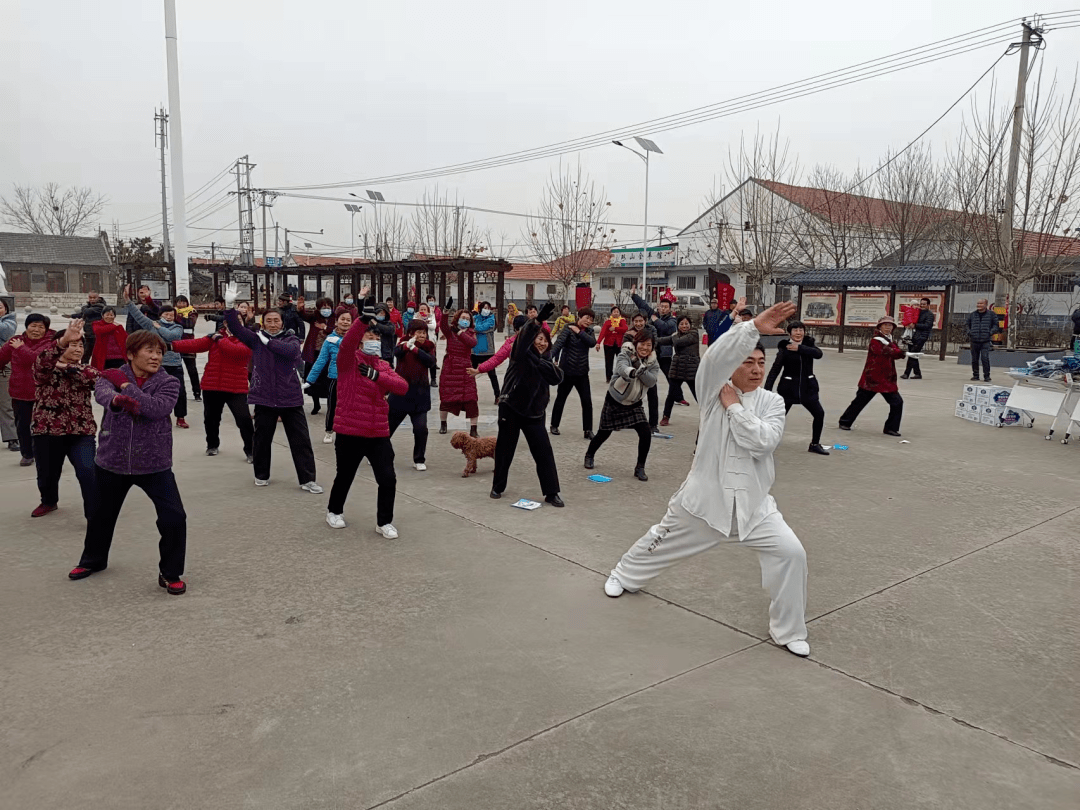 全民健身在身边02体育协会进社区活动走进莱西市夏格庄镇双山村