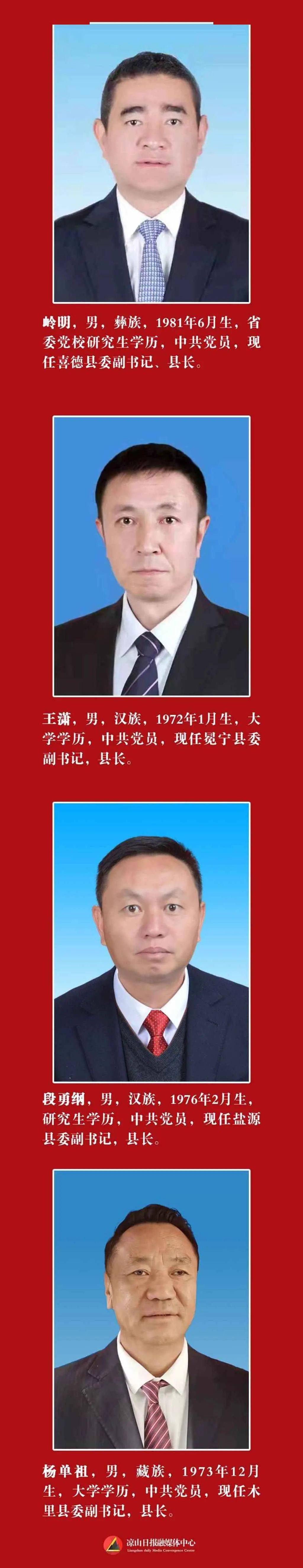 最新凉山州17县市长全部产生图片简况