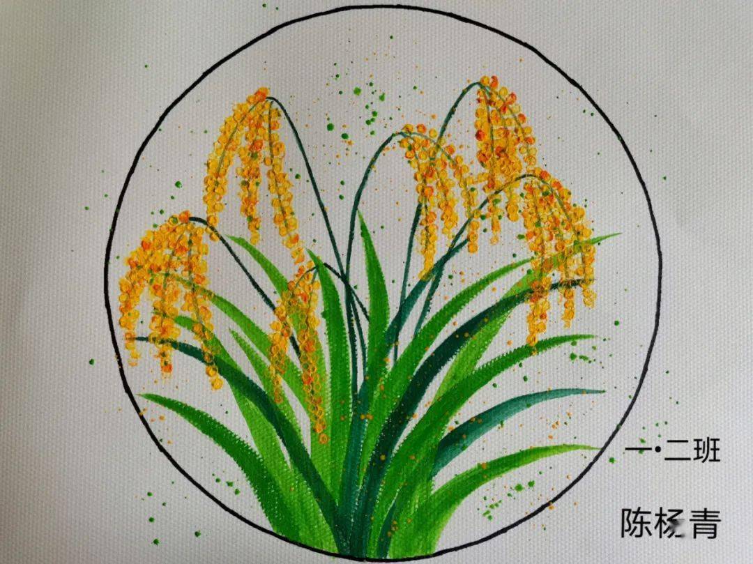 我笔我心画水稻队员们收到稻种后,根据包装提示扫码进入钉钉群,线上