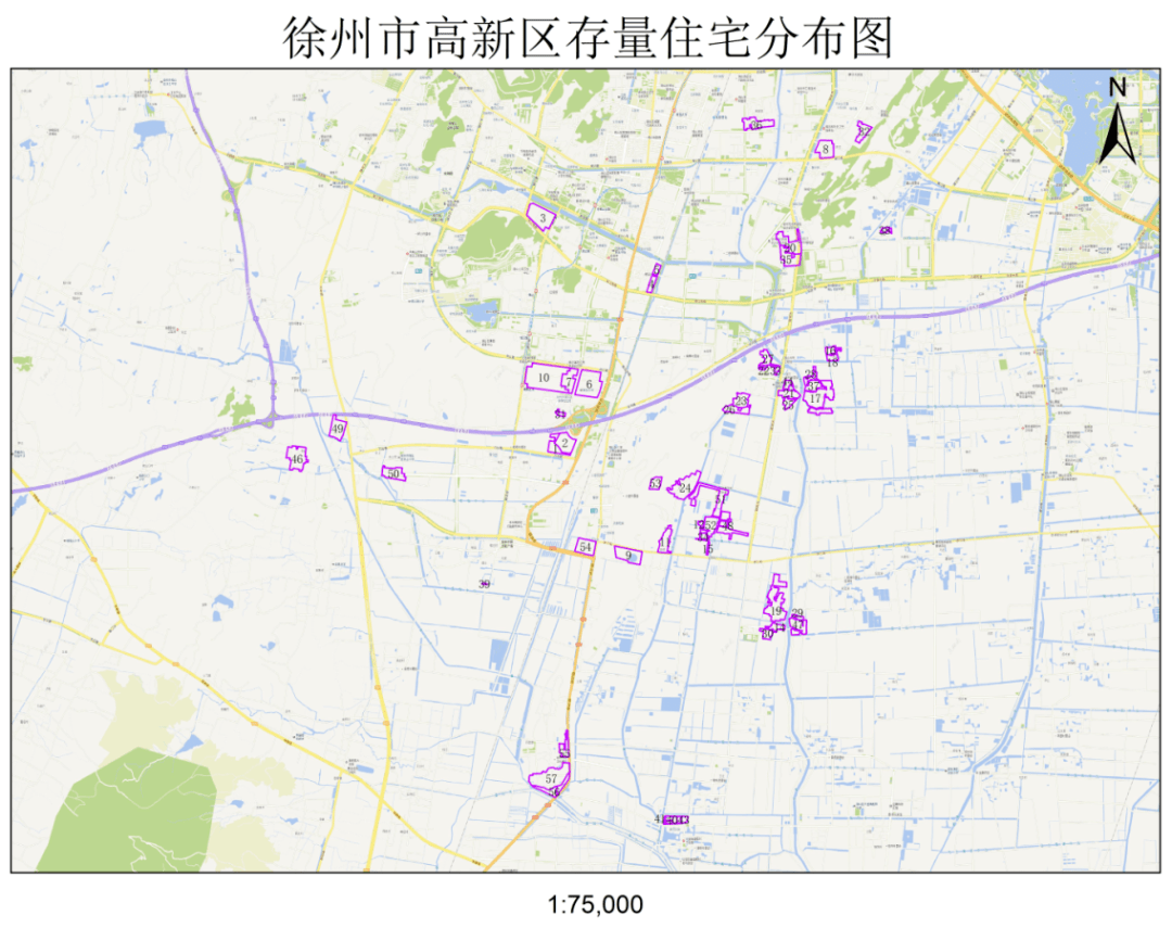 2021年四季度徐州市区存量住宅用地公示