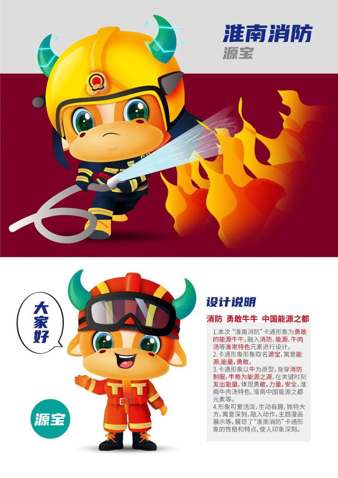 淮南消防卡通形象及主题漫画征集投票开始啦